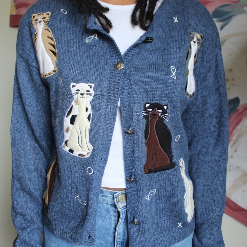 Vintage Cat Cardigan 🐱 🐈